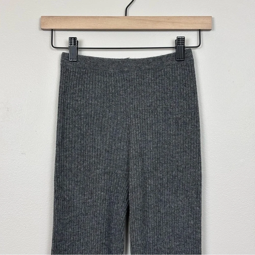 Neiman Marcus‎ Pants Womens XS Heather Grey Cashmere Skinny Leg Ribbed Pull On